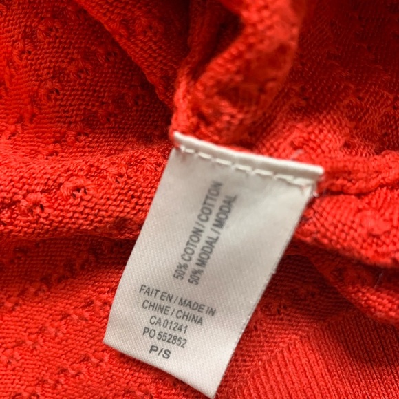 SIMONS CONTEMPORAINE Raised Bubble Sweater With Scoop Neck Red Size Small - Picture 11 of 12